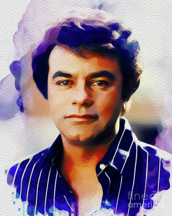 Johnny Art Print featuring the painting Johnny Mathis, Music Legend by Esoterica Art Agency