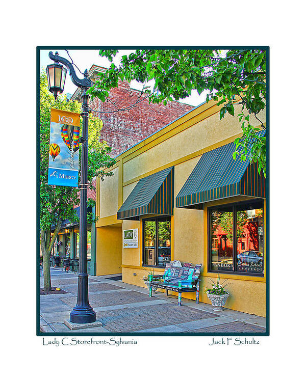 Lady C Art Print featuring the photograph Lady C Storefront-Sylvania by Jack Schultz