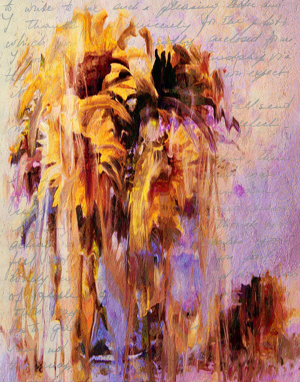 Lament Of Sunflowers Art Print featuring the painting Lament Of Sunflowers by Georgiana Romanovna
