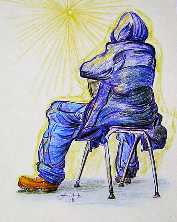 Lee Art Print featuring the drawing Let The Sunshine In by Lee Nixon