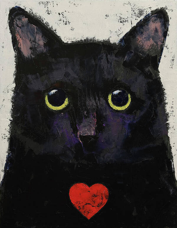 Art Art Print featuring the painting Love Cat by Michael Creese