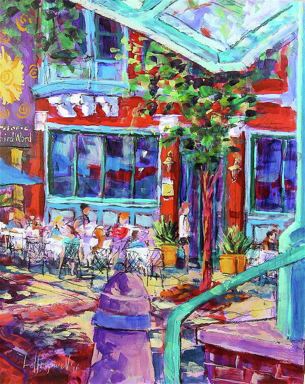 Painting Art Print featuring the painting Lunch Alfresco by Les Leffingwell