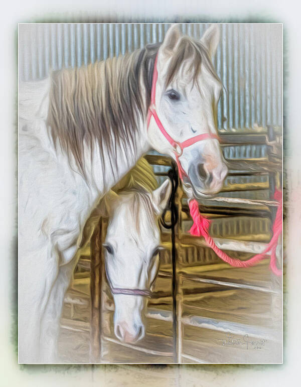 Lower Valley Horsemans Association Art Print featuring the digital art LVHA_ Digital Art Painting #1 by Walter Herrit