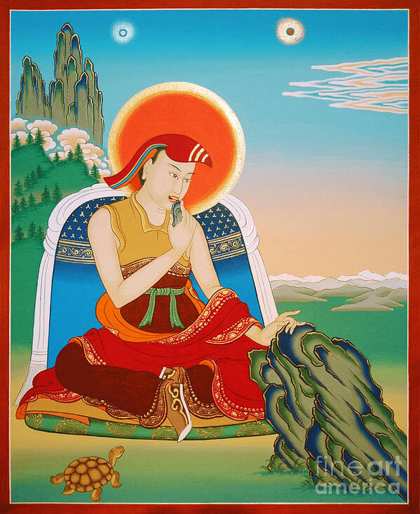 Ma Rinchen Chok Art Print featuring the painting Ma Rinchen Chok by Sergey Noskov