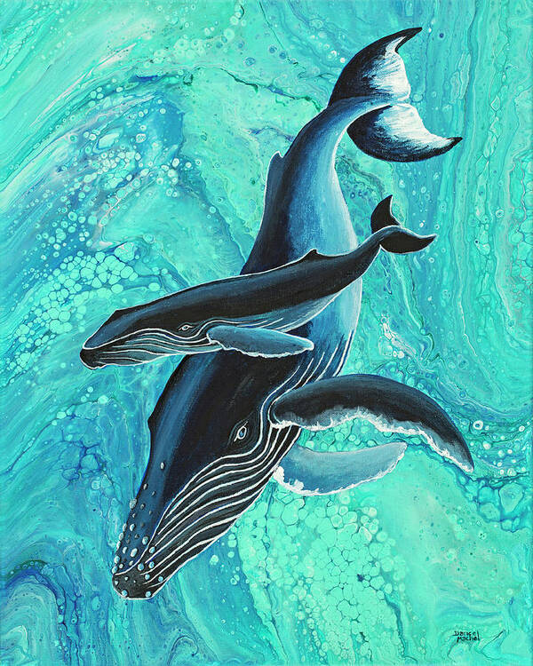 Sea Life Art Print featuring the painting Makuwahine Aloha by Darice Machel McGuire