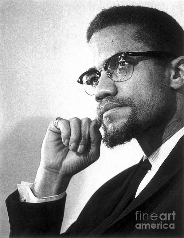 20th Century Art Print featuring the photograph Malcolm X #3 by Granger