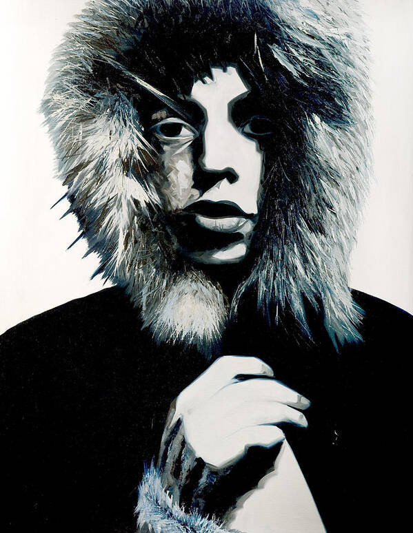 Mick Jagger Art Print featuring the painting Mick Jagger - Rolling Stones by Jocelyn Passeron