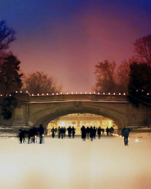 Loppet Art Print featuring the photograph Minneapolis Loppet at Night by Hermes Fine Art