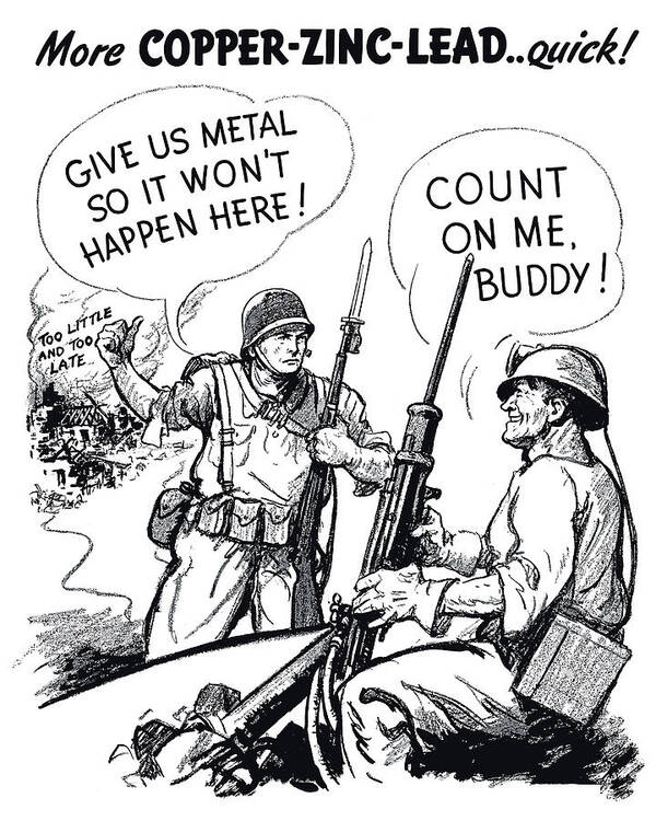 More Metal WW2 Cartoon Art Print by War Is Hell Store - Fine Art America