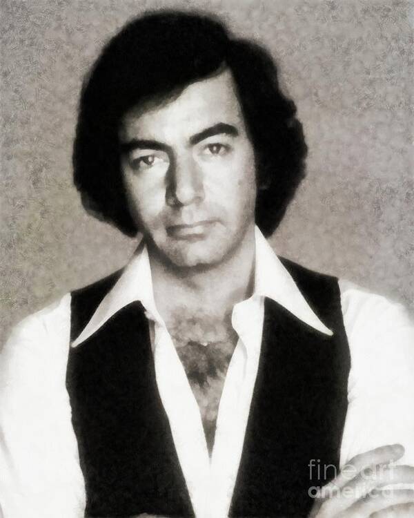 Neil Art Print featuring the painting Neil Diamond, Singer by Esoterica Art Agency