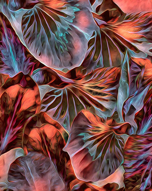 Plants Art Print featuring the mixed media Neotropism 2 by Lynda Lehmann
