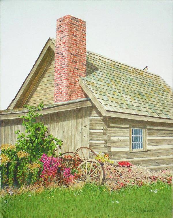 Pioneer Art Print featuring the painting Our Rural Heritage by Conrad Mieschke