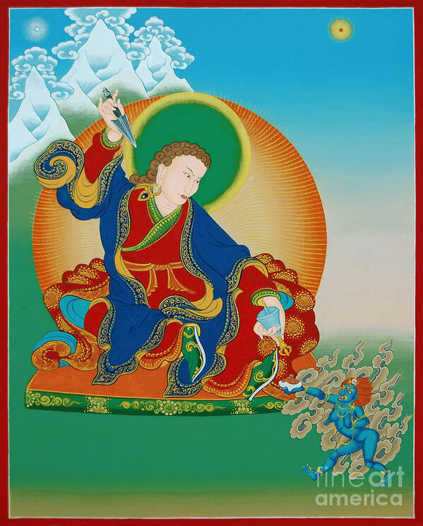 Palgyi Art Print featuring the painting Palgyi Yeshe by Sergey Noskov