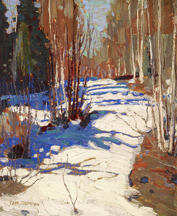 20th Century Art Art Print featuring the painting Path Behind Mowat Lodge by Tom Thomson