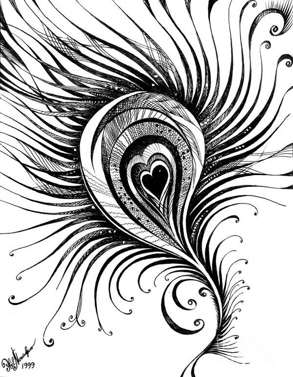 Peacock feather in black and white Sticker for Sale by Alexandra Kueny   Redbubble
