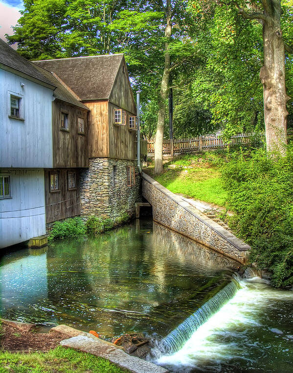 Plymouth Art Print featuring the photograph Plymouth Grist Mill by Tammy Wetzel