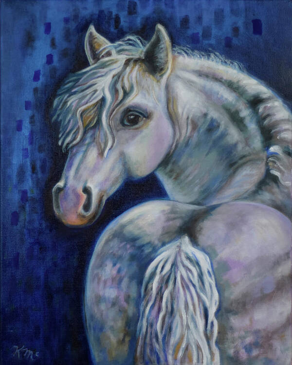 Pony Art Print featuring the painting Pony Time by Karen Nell McKean