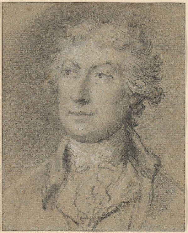Gainsborough Dupont 1754-1797 Portrait Of Thomas Gainsborough Art Print featuring the painting Portrait of Thomas Gainsborough by MotionAge Designs