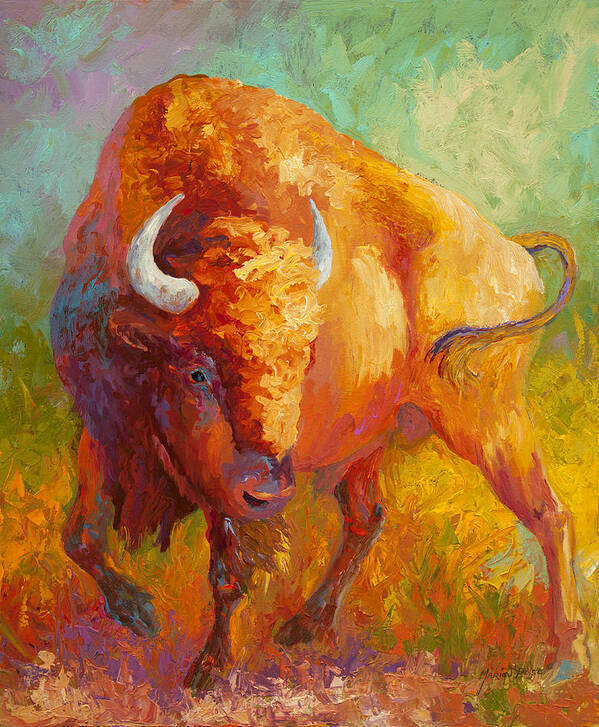 Prarie Gold Art Print featuring the painting Prarie Gold by Marion Rose