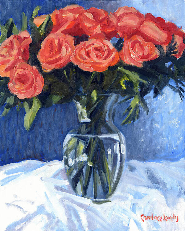 Princess Bouquet Art Print featuring the painting Princess Bouquet by Candace Lovely