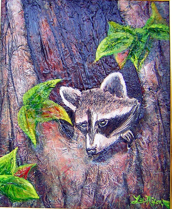 Lee Art Print featuring the painting Raccoon's Sleepy Hollow by Lee Nixon