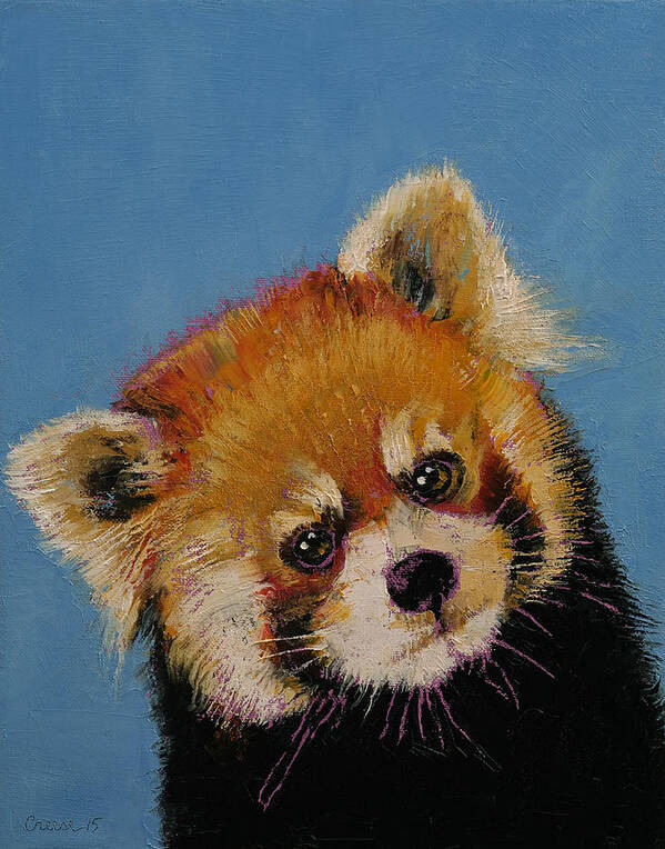 Art Art Print featuring the painting Red Panda by Michael Creese