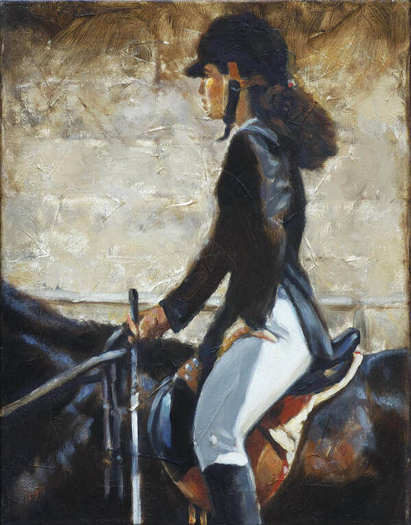 Horse Art Print featuring the painting Riding English by Harvie Brown