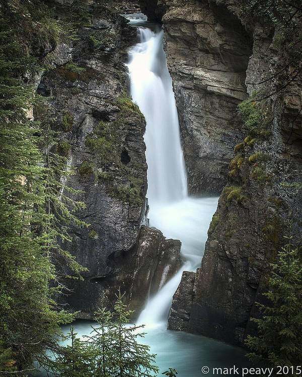 Silky Art Print featuring the photograph Rockies Waterfall by Mark Peavy
