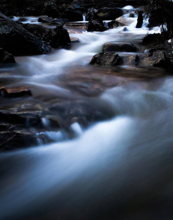Stream Art Print featuring the photograph Rocky Winter Stream by Parker Cunningham