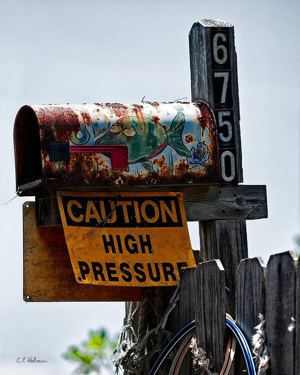 Old Art Print featuring the photograph Rusty Mailbox by Christopher Holmes