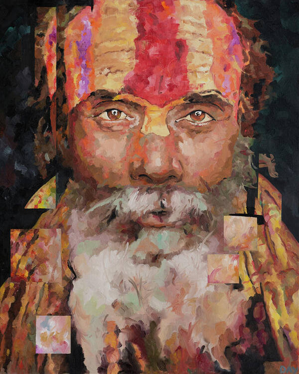 Sadu Art Print featuring the painting Sadu by Richard Day