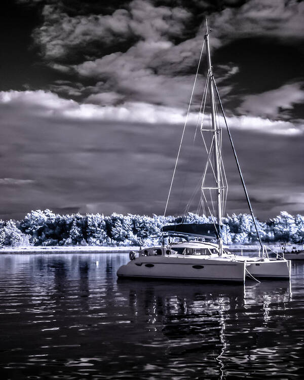 Boat Art Print featuring the photograph Sailboat 02 by Hayden Hammond