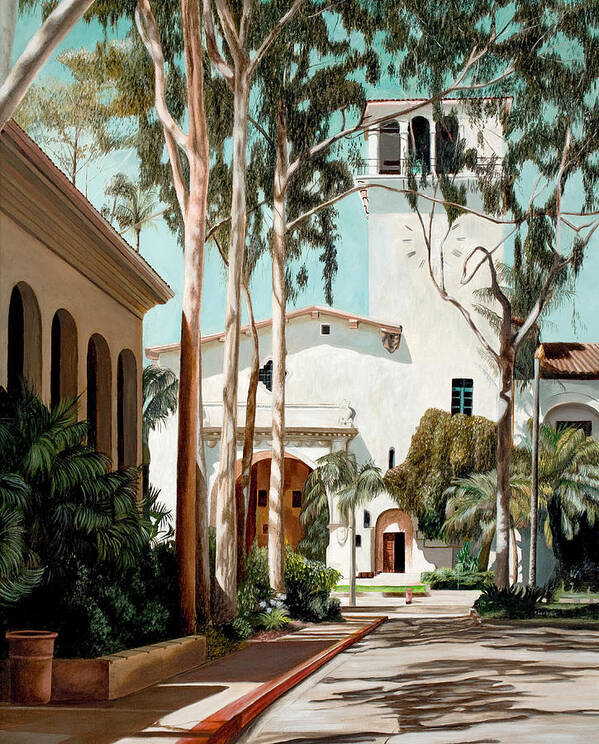 Santa Barbara Courthouse Art Print by Douglas Fincham