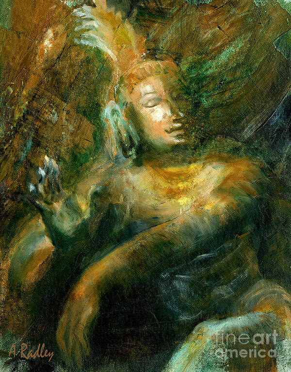 Shiva Siva Nataraja Lord Dance Cosmic Indian Chola Bronze Tamil Nadu Oil Dancer Mudra Cosmology Bliss Creation Destruction Universe Creator Destroyer Art Print featuring the painting Shiva Lord of the Dance by Ann Radley