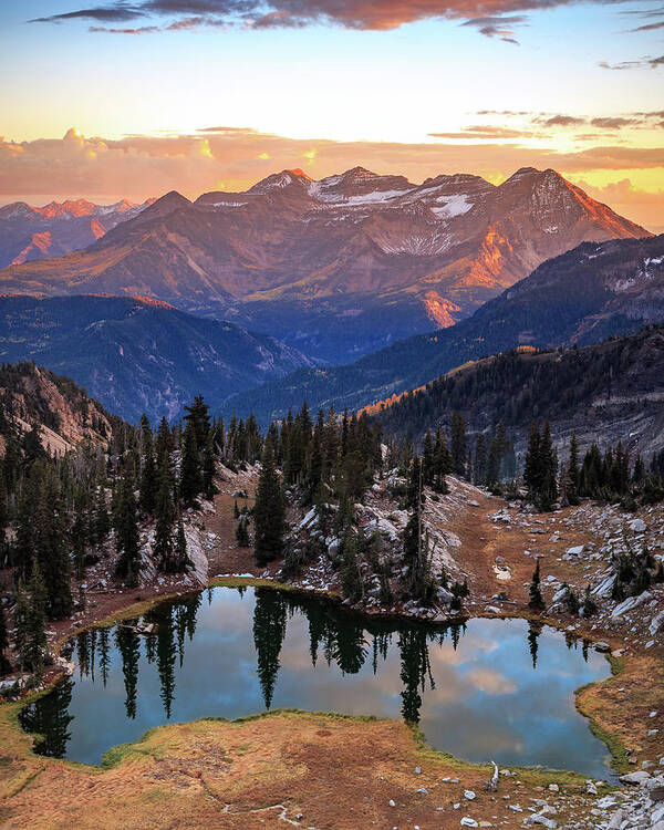 Silver Glance Lake Art Print featuring the photograph Silver Glance Lake IG crop by Wasatch Light