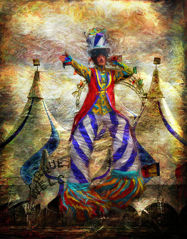 Circus Art Print featuring the photograph Tall Performer by Pete Rems