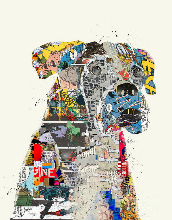 Boxer Dog Art Print featuring the painting The Boxer by Bri Buckley