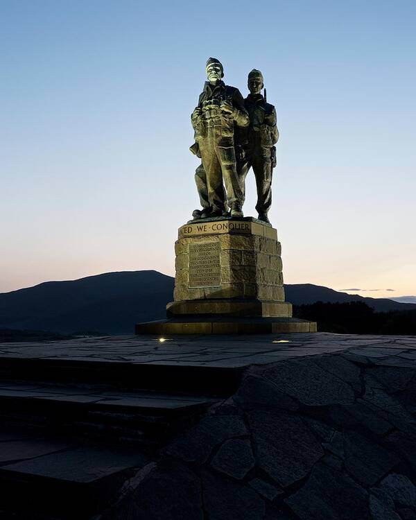 The Commando Memorial Art Print featuring the photograph The Commando Memorial by Stephen Taylor