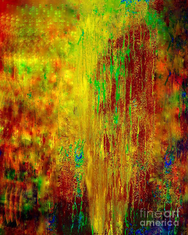 Painting-abstract Acrylic Art Print featuring the painting The Creator Beckoning The Created by Catalina Walker