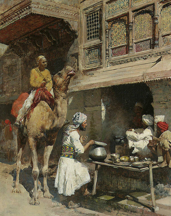 Metalsmith Art Print featuring the painting The Metalsmith's Shop by Edwin Lord Weeks