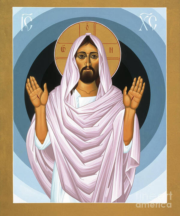 The Risen Christ Art Print featuring the painting The Risen Christ 014 by William Hart McNichols