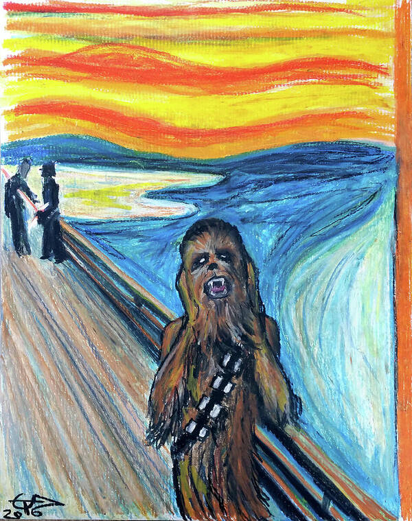 Chewbacca Art Print featuring the painting The Roar by Tom Carlton