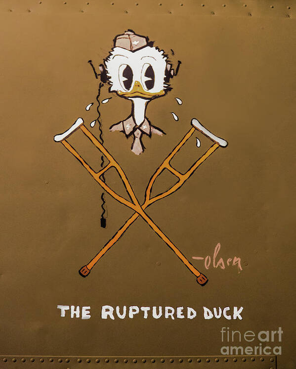 Jon Burch Art Print featuring the photograph The Ruptured Duck by Jon Burch Photography