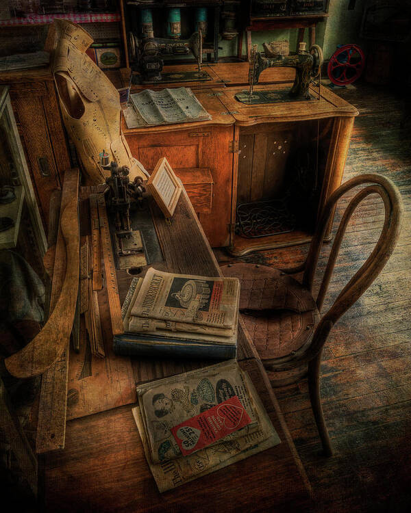 Seamstress Art Print featuring the photograph The Seamstress Will be Back Shortly by Doug Matthews