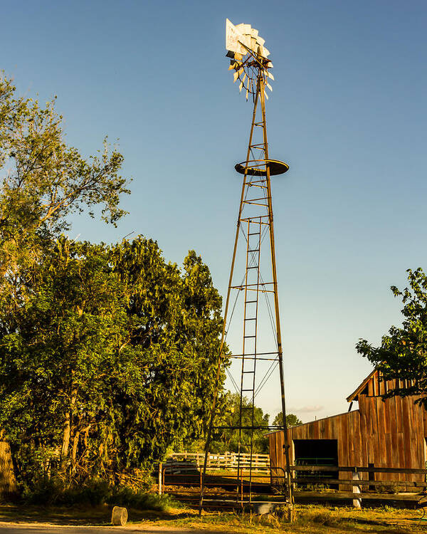 Jay Stockhaus Art Print featuring the photograph The Windmill by Jay Stockhaus