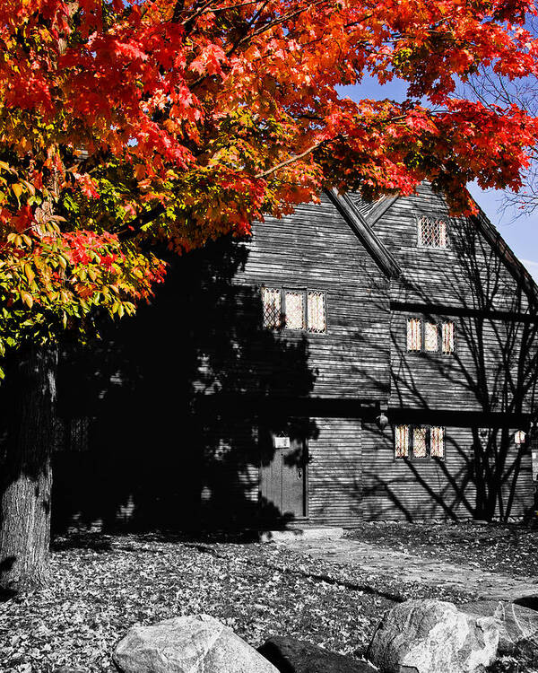 Salem Art Print featuring the photograph The Witch house in autumn by Jeff Folger