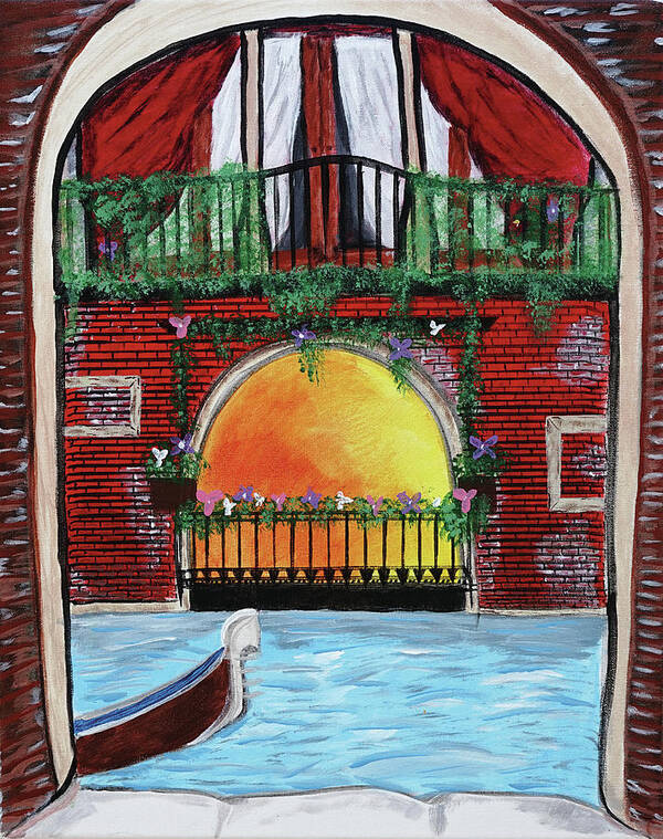 Venice Art Print featuring the painting Venice by Aj