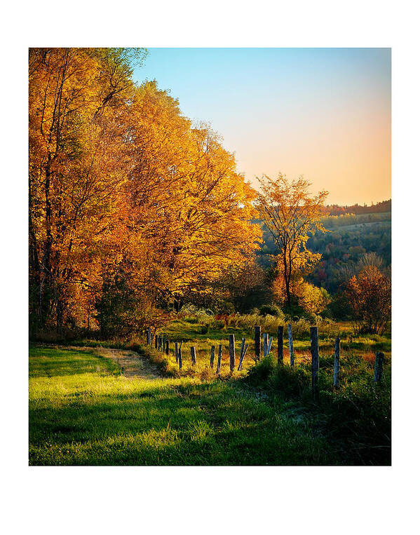  Fall Landscape Art Print featuring the photograph Vermont Fall by Robert Ruscansky