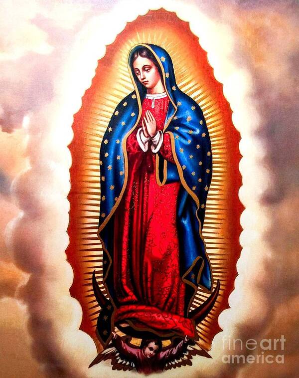 Virgen de guadalupe Art Print by Blanca Medina - Fine Art America