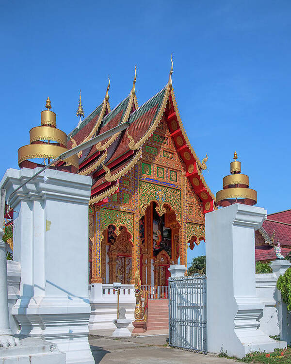 Scenic Art Print featuring the photograph Wat Si Chum Phra Ubosot DTHLU0116 by Gerry Gantt